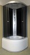 Душ.каб Classic EC90 (90*90*215) высокий поддон тропический душ, ручная лейка, стёкла чёрные задние
