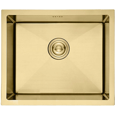 Кухонная мойка премиум 50х43, Gerhans K35043G PVD золото