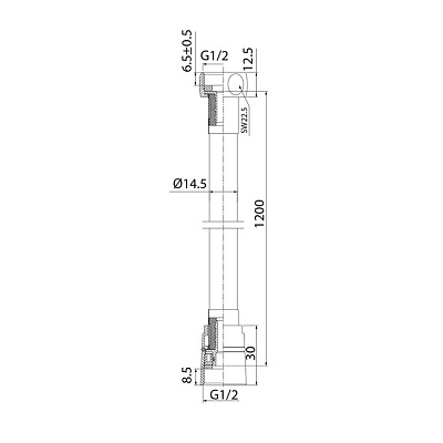 Шланг для душа 1,2м Iddis Optima Home A50711 1.2