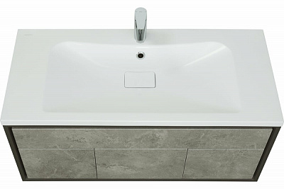Тумба с раковиной Aquaton Уэльс 100 графит 1A267601WA6A0 new