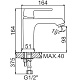 Смеситель для умывальника Ledeme L1053W