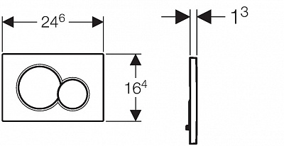 Клавиша смыва Geberit Sigma 01 115.770.DW.5