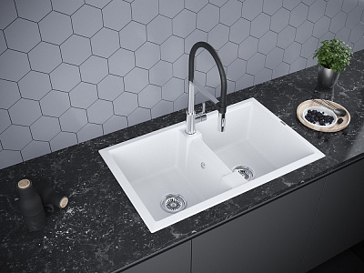 Мойки для кухни IT-GRANIT Paulmark Tandem 80/2 PM238150-WH