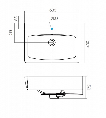 Раковина Aquaton Нео 60 1WH302186