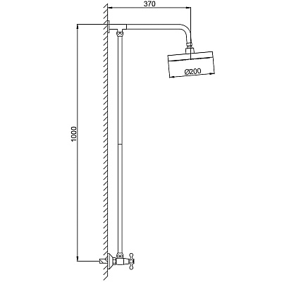 Душевая система Frap F2424, хром