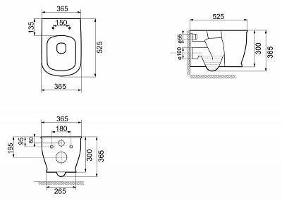 Сиденье быстросъемное дюропласт soft close металлическое крепление Belbagno PRADO BB10150SC