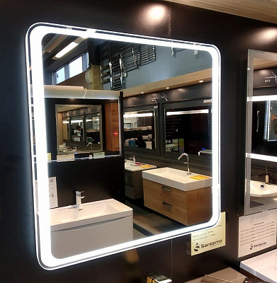 Зеркало с подсветкой Glassiko Simple Flower 100х80