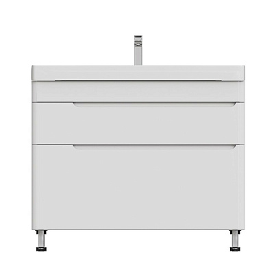 Тумба напольная MIRSANT Flat 100/2 (раковина Astra 100,Line 100) (рак. 268528, 268529 в комплект не входит)