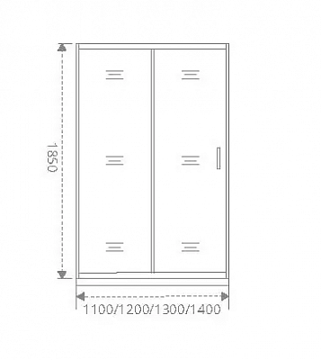 Душевая дверь в нишу 130х185 Good Door Neo WTW-130-C-CH НЕ00006