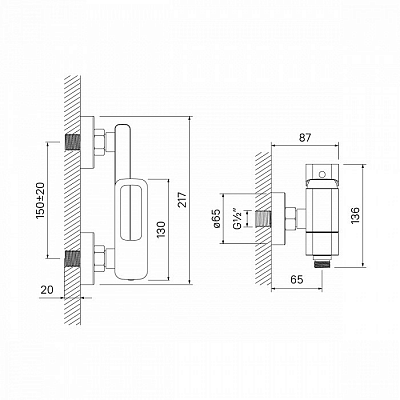 Смеситель для ванны поворотный Iddis Slide SLISB00i02WA
