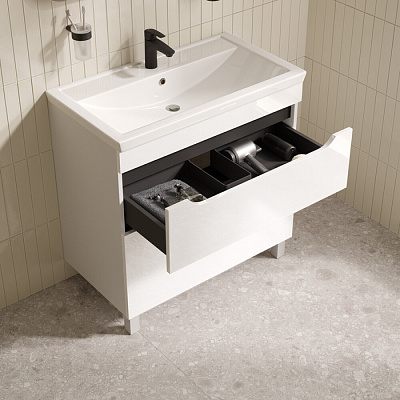 Тумба с умывальником напольная 80см Iddis Ray, RAY80WFi95K (ум-к 4078000i28)