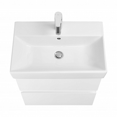 Тумба под раковину Roca Oleta 60 белый глянец, 2 ящика, A857639806