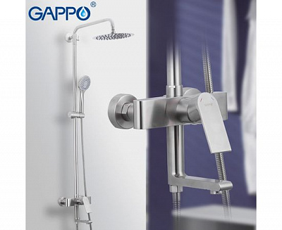 Душевая система с верхним душем, нержавеющая сталь Gappo G2499-20