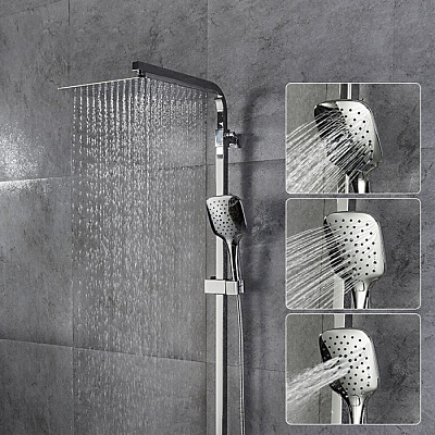 Душевая система со смесителем Gappo G18 G2418-1, хром