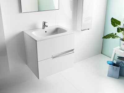 Тумба с раковиной Roca Victoria Nord Ice Edition 60 2 ящика ZRU9302730