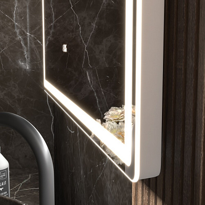 Зеркало в ванную 120х100 Roberta Luxe 1200 на взмах VIGO 296