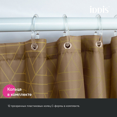 Штора для ванной 200x240 Iddis Base BG04P24i11