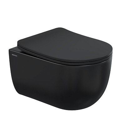 Унитаз подвесной Berges Ventas Black Rimless 082136