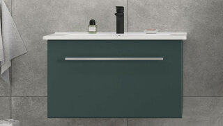 Тумба под раковину Posse 750-0-1 навесная верде Velvex tp POS OSK 751Y верде, дуб золотой (под раковину 234336)