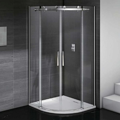Душевое ограждение 100х100 BAS Galaxy R-100-C-B, ГЛ00017, четверть круга