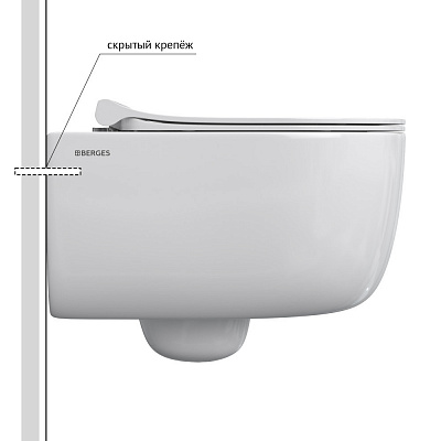 Унитаз подвесной Berges Ego Rimless 082111