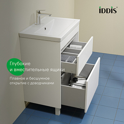 Тумба с умывальником (4076000i28) напольная 60см IDDIS Zodiac X ZDX60WFi95K