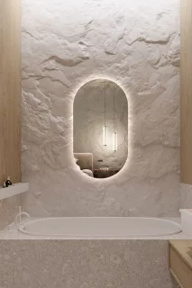 Зеркало LUXBOX Lira 600*1200.313 подсветка SuperLed (нейтральный свет, подогрев, сенсор выкл на касание) Glassiko
