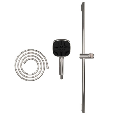 Душевая стойка VitrA Core Square A4591734EXP с ручным душем без смесителя брашированный никель