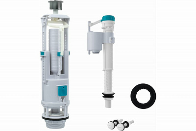 Арматура водосливная IDDIS Optima Home, 2-ур, нижний подвод, тип А, OPH2NA0i35