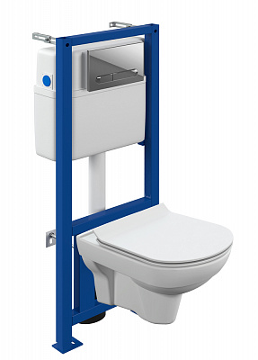Комплект инсталляция с унитазом Cersanit City CO DPL EO slim 64121
