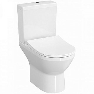 Унитаз компакт Vitra Integra Round Open-Back с сиденьем микролифт 9833B003-7206