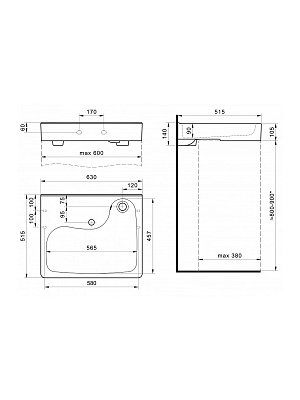Раковина Santek Клио 50 1WH501769