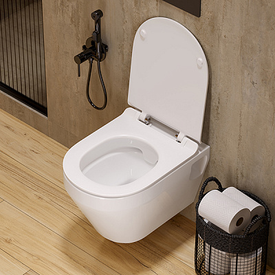 Унитаз подвесной Sanita Luxe Novel Rimless Slim