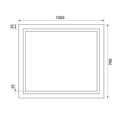 Зеркало с подсветкой 100 см, IDDIS Zodiac ZOD1000i98