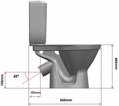 Унитаз-компакт Vitra Eco-Line 9837B003-7200