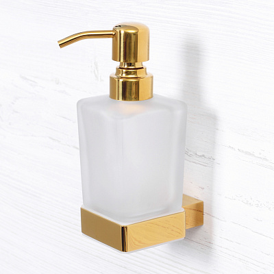 Дозатор жидкого мыла WasserKRAFT Sauer К-7999 покрытие PVD глянц золото