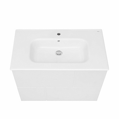 Тумба с раковиной Roca Luna 80 2 ящика ZRU9307765, белый