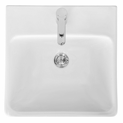 Тумба с раковиной AQUATON Сканди Doors 45 белый глянец/дуб верона 1A278701SDB20