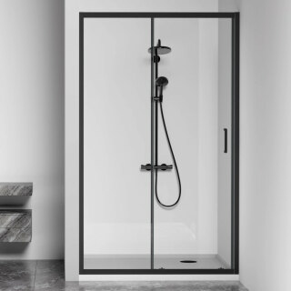 Дверь в нишу GoodDoor Cube КУ00026 110 черный КУ00026