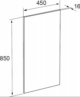 Зеркало Roca The Gap со светильником 45 ZRU9000090