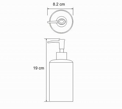 Дозатор для жидкого мыла WasserKraft Elde K-3699