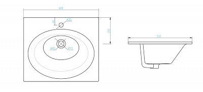 Раковина Santek Аркадия 60 WH301802