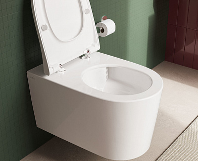 Инновационный безободковый унитаз VitrA Nest QuantumFlush c ламинарным потоком 7870B403-0075