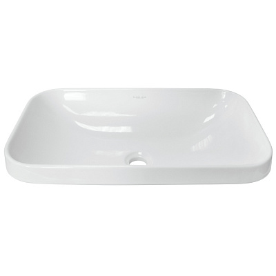 Раковина на столешницу врезная Sanita Luxe Infinity Inside 60см INF60SLWB01I, прямоугольная, фарфор