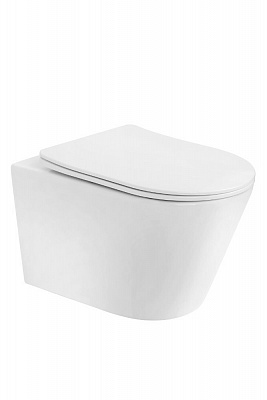 Унитаз подвесной торнадо AVVA c крышкой Boheme 973-SET-W