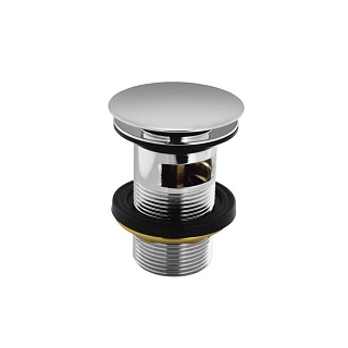 Донный клапан для раковин с переливом click/clack Jaquar ALD-CHR-729