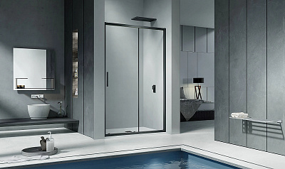 Душевое ограждение 130х190  COFE WTW-130-C-B GoodDoor КФ00012