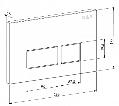Комплект инсталляции с унитазом D&K DS1431605
