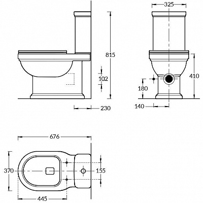 Сиденье для унитаза Kerama Marazzi POMPEI, PO seat01 WHT