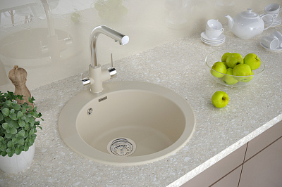 Мойка для кухни кварцевая Paulmark Gelegen PM404800-BE